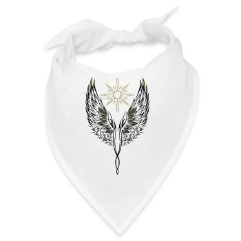 Engelsflügel Engel Flügel Erzengel - Bandana - Weiß - Vorne