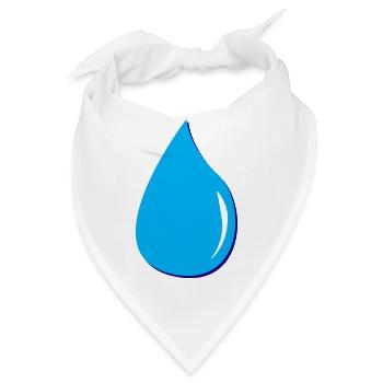 waterdrop Wassertropfen - Bandana - Weiß - Vorne