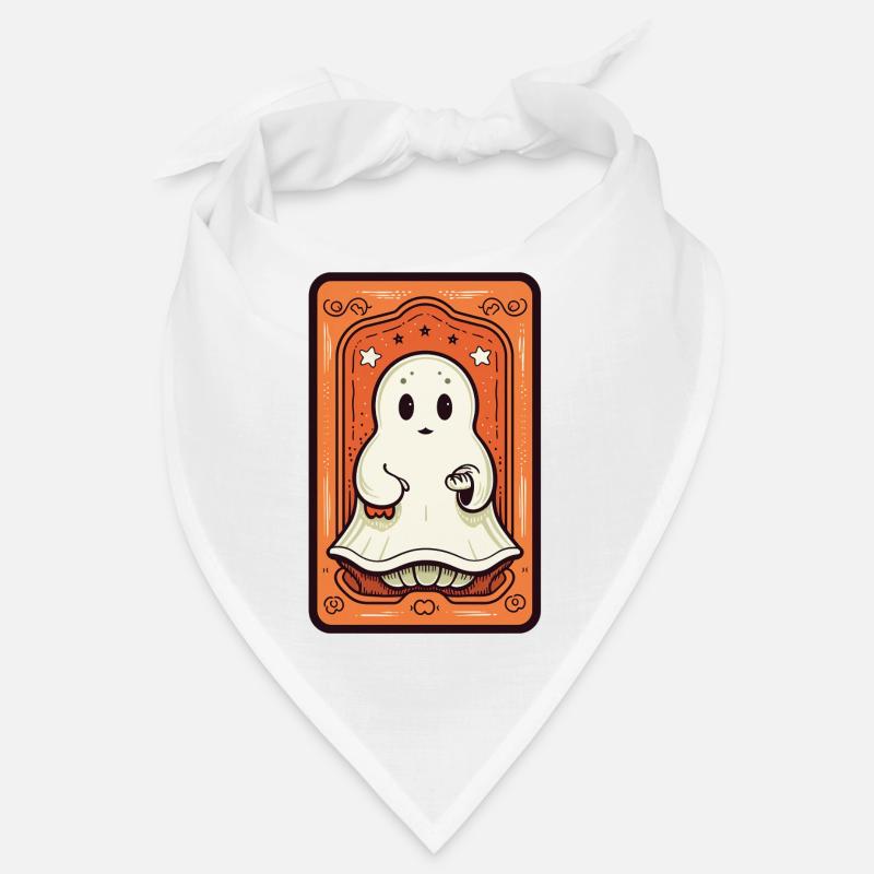 Orange Ghost Tarot Card Bandana