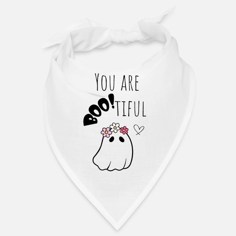 Halloween Ghost "You Are Bootiful" Comic Black Bandana