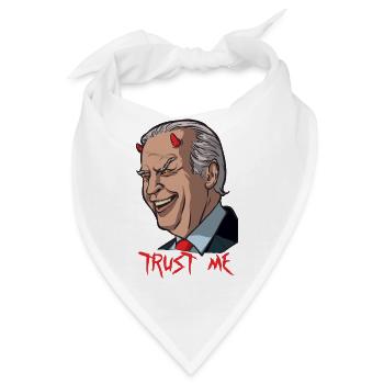 Evil Biden - Bandana - Weiß - Vorne
