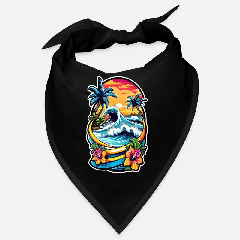 surf plage palmier soleil vacances Bandana