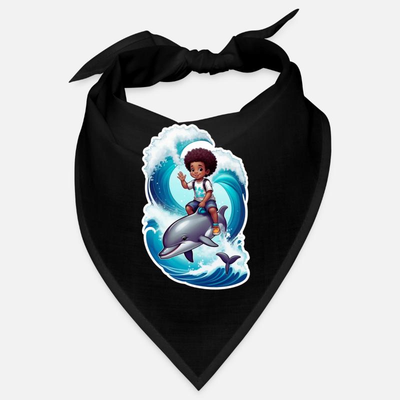 Kind Delfin Geschenkidee Wellenreiten Delfine Bandana