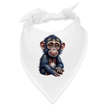 Affe Affe - Bandana - Weiß - Vorne