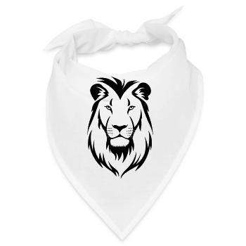 Felin Dschungel Löwenkopf - Bandana - Weiß - Vorne
