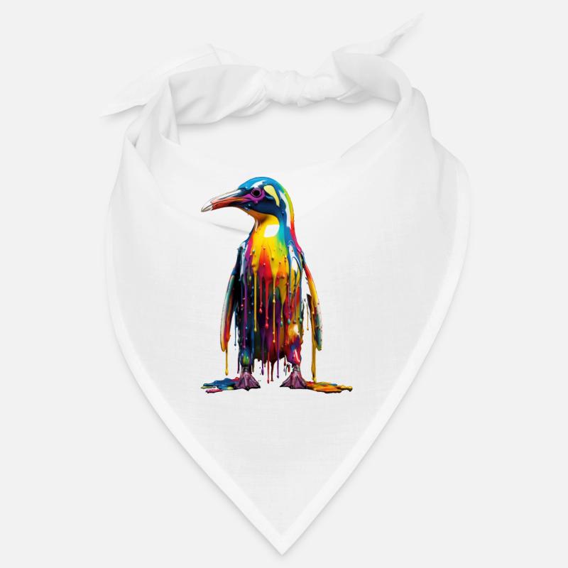 Rainbow Penguin - Bandana - Weiß
