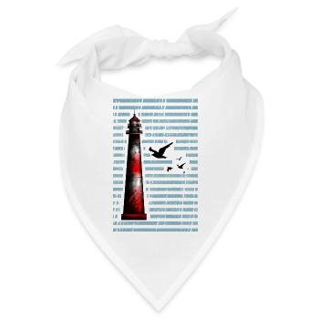 Leuchtturm am Meer – Ruhe & Orientierung - Bandana - Weiß - Vorne