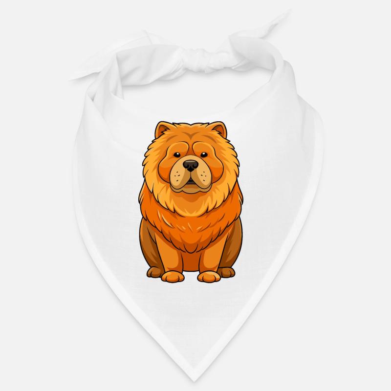 Admirez le charme royal d’un Chow Chow dans cet étourdissement Bandana