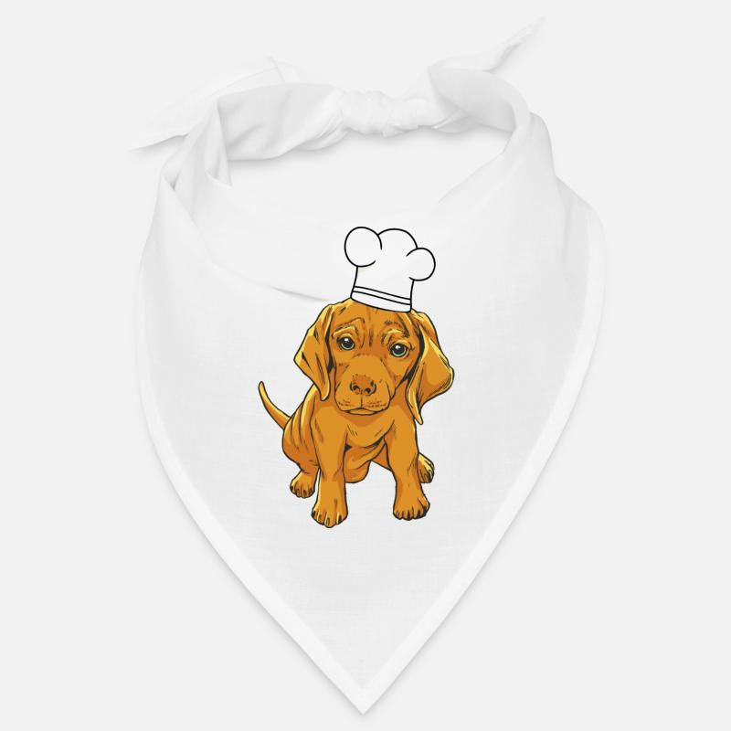 Chien toque de chef Bandana