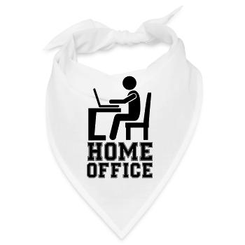 computer work home office - Bandana - Weiß - Vorne