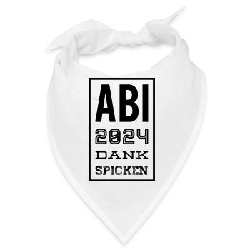 Abi 2024 dank spicken - Bandana - Weiß - Vorne
