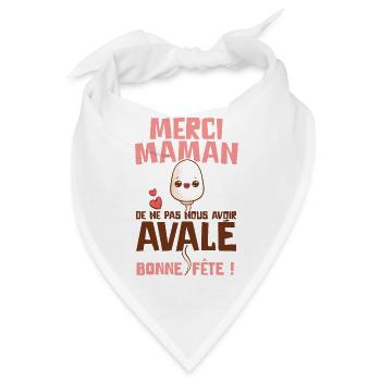 Lustige Muttertag Mama Boyly Girly - Bandana - Weiß - Vorne