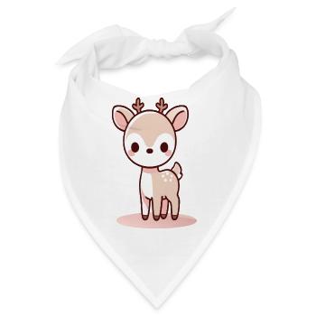 Reh - Bandana - Weiß - Vorne