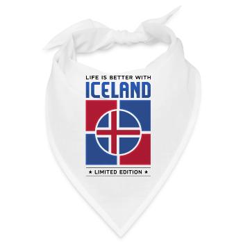 Island - Bandana - Weiß - Vorne