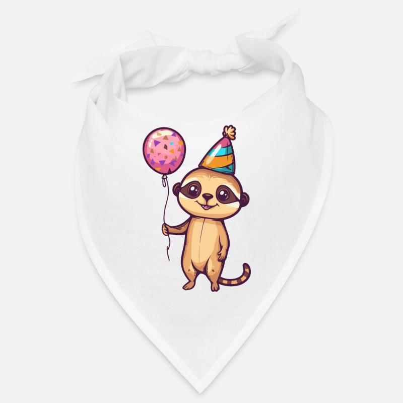 Suricate Anniversaire Bande Dessinée Mignon Bandana
