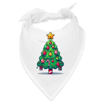 Christmas Tree - Bandana - Weiß - Vorne