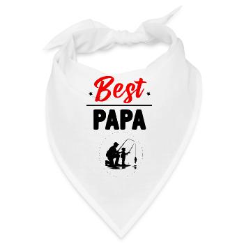 Bester Papa - Bandana - Weiß - Vorne