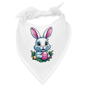 Osterhase - Bandana - Weiß - Vorne