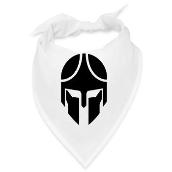 Spartanischer Helm - Bandana - Weiß - Vorne