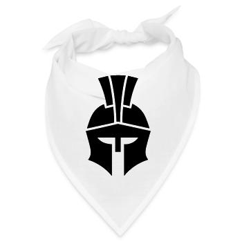 Spartanischer Helm - Bandana - Weiß - Vorne