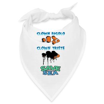 Rettet das Meer - Bandana - Weiß - Vorne