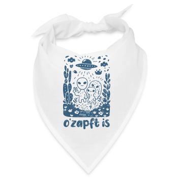 Aliens - O'zapft is - Festzelt, Bier und Gaudi - Bandana - Weiß - Vorne
