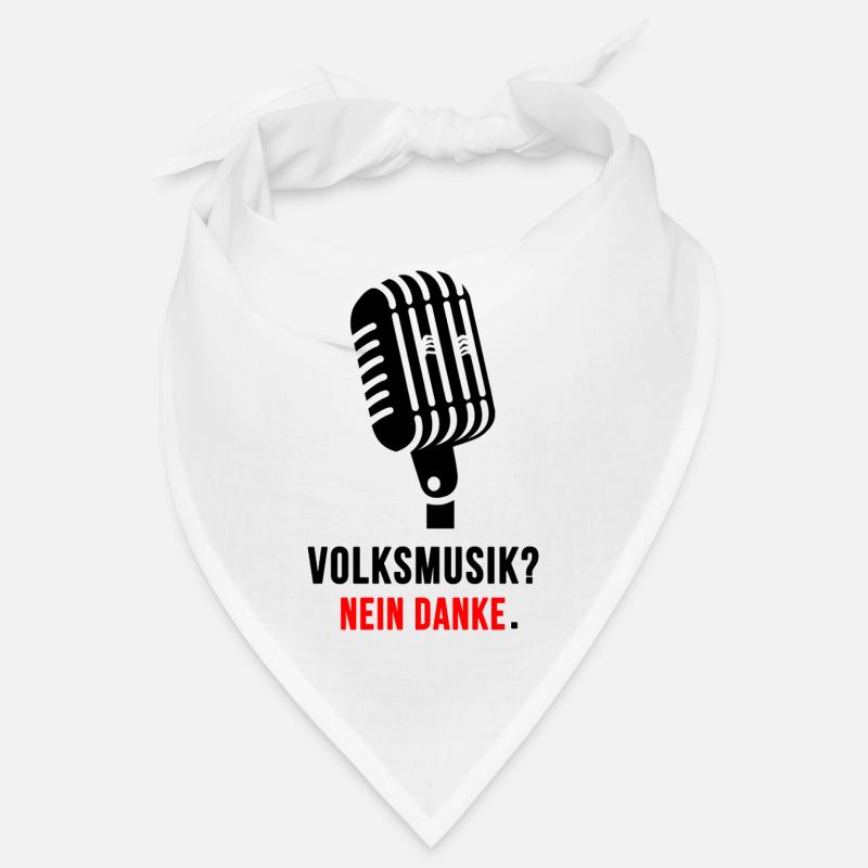 Non merci Musique folk Microphone Déclaration Bandana