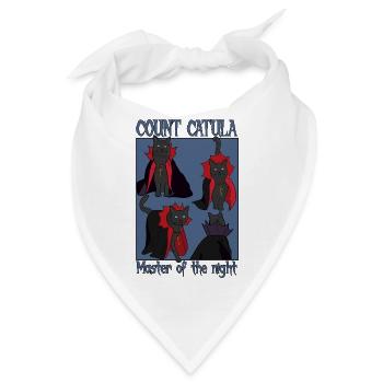 Graf Catula Meister der Nacht - Bandana - Weiß - Vorne