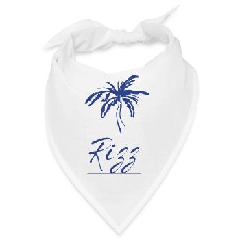 Rizz Palm Tropenprint - Bandana - Weiß - Vorne