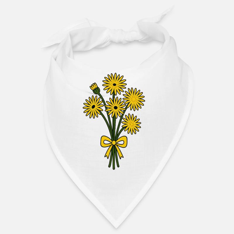 gelber Blumenstrauß Bandana