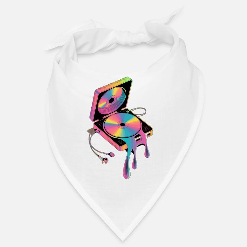  Retro Discman Psychedelic CD Player 90er Bandana