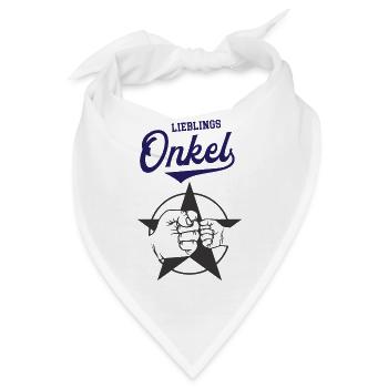 Lieblingsonkel Onkel Patenonkel Bruder Pate - Bandana - Weiß - Vorne