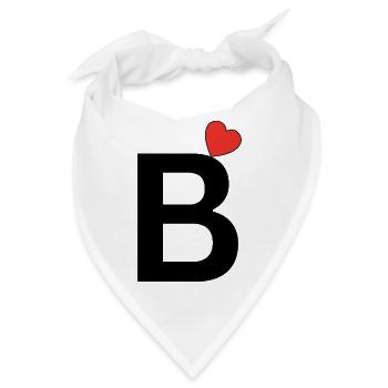 B - Bandana - Weiß - Vorne