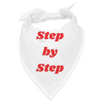 Schritt für Schritt Typografie - Bandana - Weiß - Vorne
