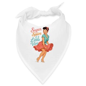 Sugar, Spice & Vice – Rockabella Pin-up Girl - Bandana - Weiß - Vorne