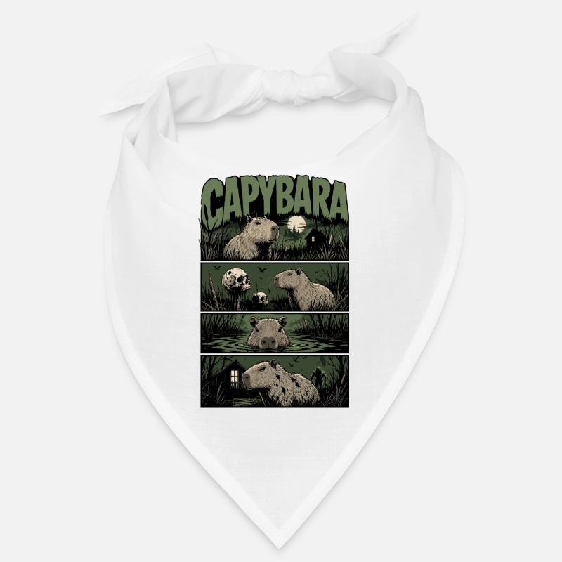 Horreur de capybara dans la baignade nocturne Bandana