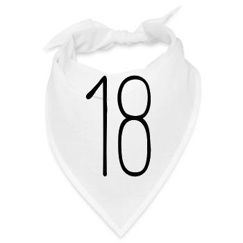 18 - Bandana - Weiß - Vorne