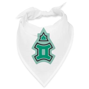 Tierkreis Stammes-Zwillinge und Luft - Bandana - Weiß - Vorne
