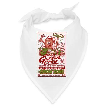 Urban Gardening Garden Crew Grow Your Own - Bandana - Weiß - Vorne
