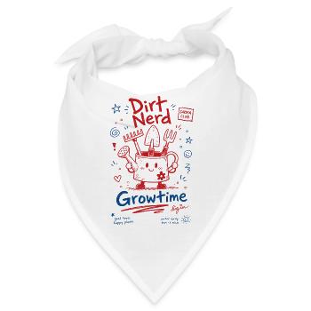 Urban Gardening Dirt Nerd Growtime - Bandana - Weiß - Vorne