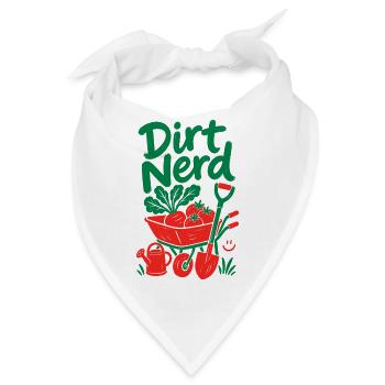 Dirt Nerd Organische Gartenpflanzen - Bandana - Weiß - Vorne