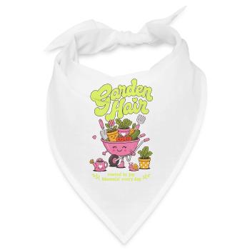Gärtner Haar Organischer Garten Pflanzenliebhaber - Bandana - Weiß - Vorne