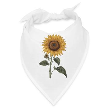 Sonnenblume – Botanical Vintage - Bandana - Weiß - Vorne