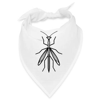 Stick-Insekt - Bandana - Weiß - Vorne