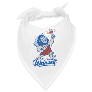 Weinzeit Für Weinliebhaber Und Weinkenner - Bandana - Weiß - Vorne