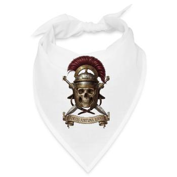Römer Schädelhelm in antiker Kriegsrüstung - Bandana - Weiß - Vorne