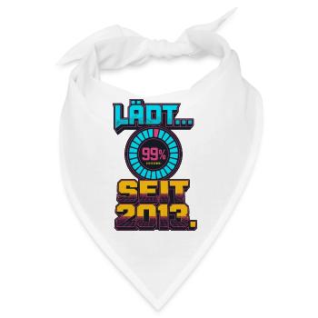 Lädt Seit 2013 Retro Gamer - Bandana - Weiß - Vorne