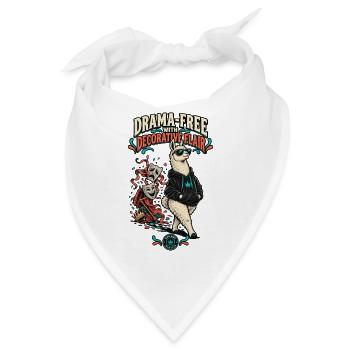RobVibe Wild Club – Drama-freier Lama - Bandana - Weiß - Vorne