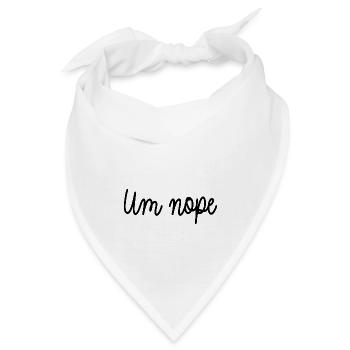 Ähm, Nö! - Bandana - Weiß - Vorne