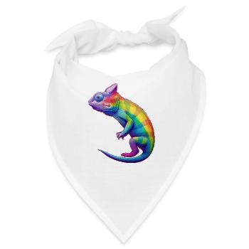 pride chameleon - Bandana - Weiß - Vorne